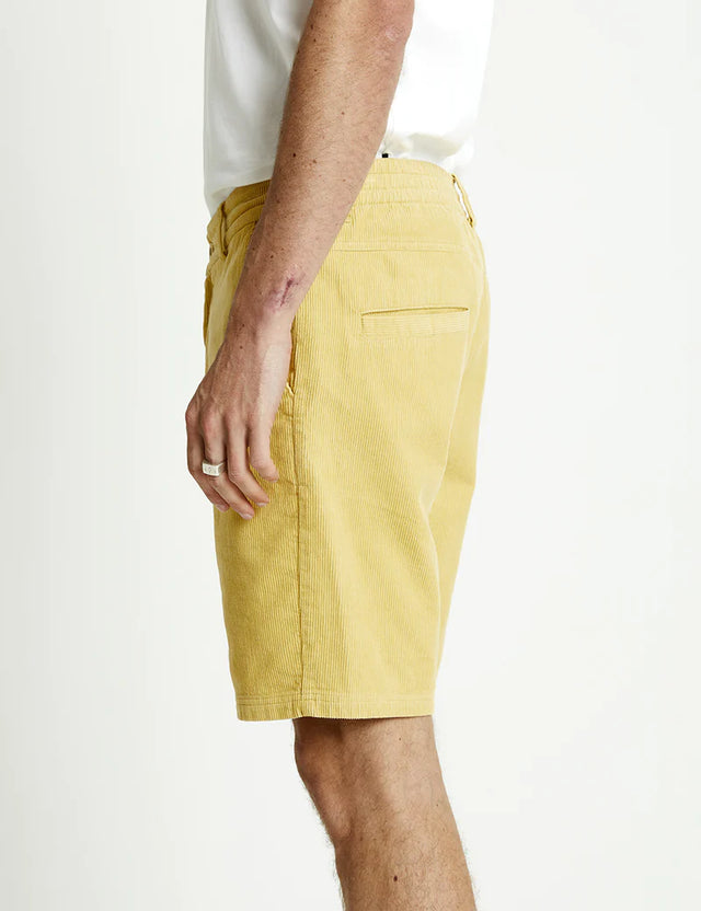 Tanner 2.0 Cord - Yellow Ochre-Shorts-Mr. Simple-S-UPTOWN LOCAL