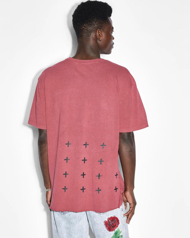 4x4 Biggie SS Tee - Oxblood-T-Shirts-Ksubi-S-UPTOWN LOCAL