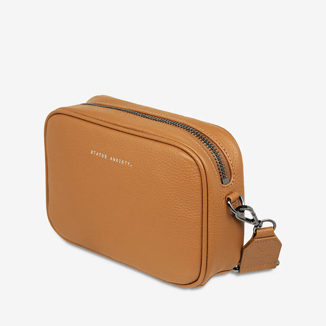 Plunder - Tan - Web Strap-Handbags-Status Anxiety-UPTOWN LOCAL