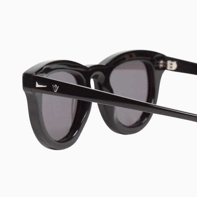 Gripp - Gloss Black w. Silver Metal Trim / Black Lens-Sunglasses-Valley-UPTOWN LOCAL