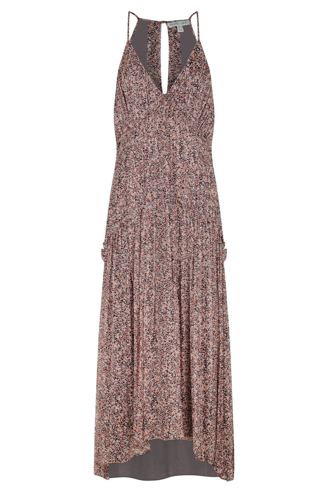 Cynthia Plunged Relaxed Maxi Dress Rouge-Dresses-Shona Joy-6-UPTOWN LOCAL