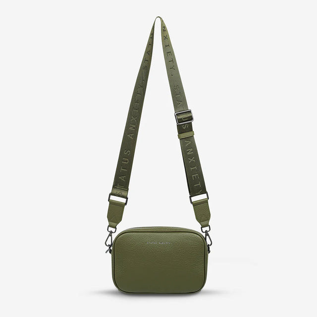 Plunder - Khaki - Web Strap-Handbags-Status Anxiety-UPTOWN LOCAL