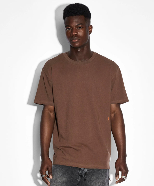 4X4 Biggie SS Tee Brown-T-Shirts-Ksubi-S-UPTOWN LOCAL
