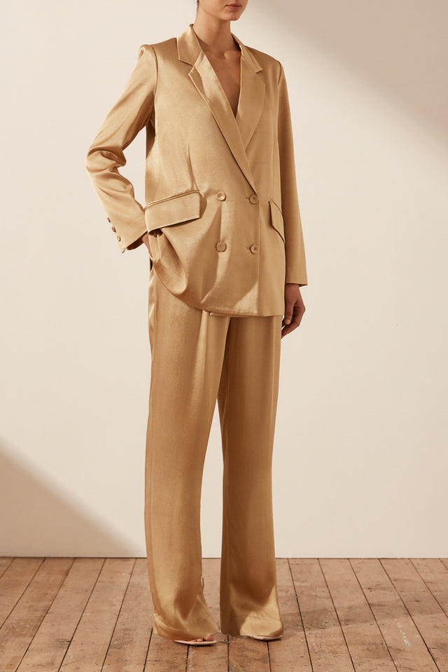 Oliviera Double Breasted Blazer - Taffy-Blazer-Shona Joy-6-UPTOWN LOCAL