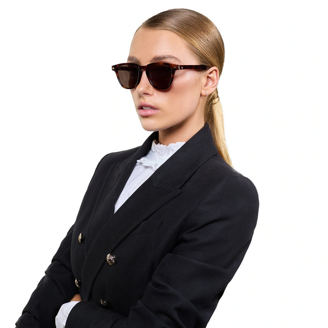 Tempest - Timeless Tort w/ Matte Gold Metal Trim / POLARISED Brown Lens-Sunglasses-Valley-UPTOWN LOCAL