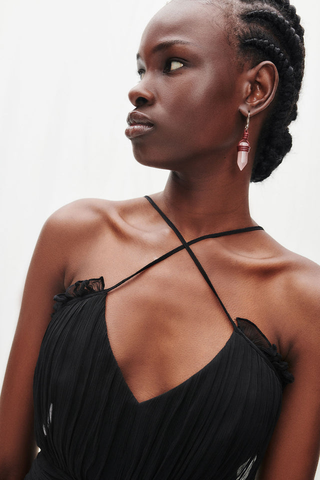 Lauren Cross Front Mini Dress - Black-DRESSES-Shona Joy-6-UPTOWN LOCAL