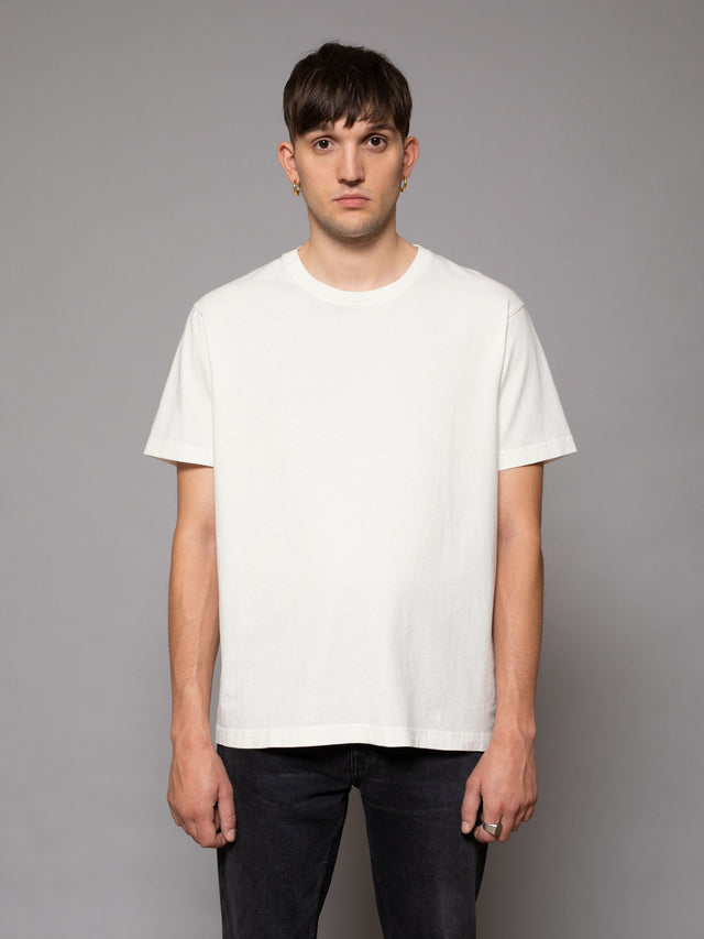 Uno Everyday Tee White-T-Shirts-Nudie Jeans-S-UPTOWN LOCAL