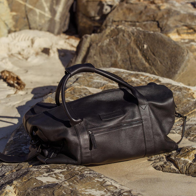Everything I Wanted - Black Leather-Duffel Bags-Status Anxiety-UPTOWN LOCAL