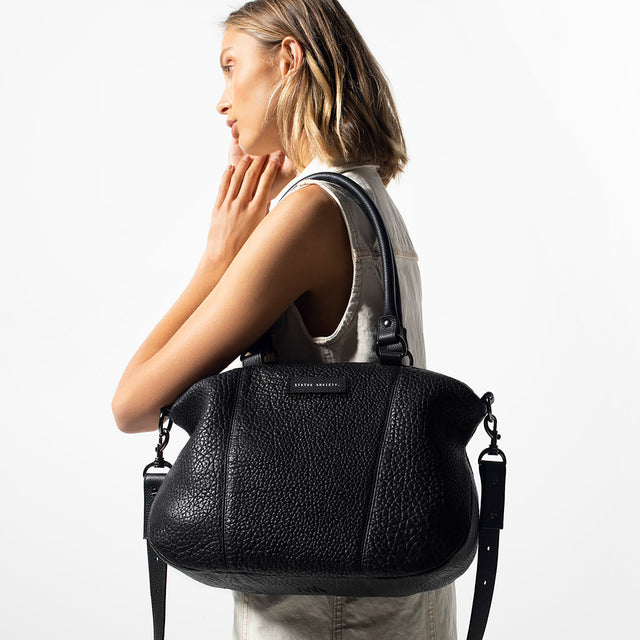 Eyes To The Wind - Black Bubble-Handbags, Wallets & Cases-Status Anxiety-UPTOWN LOCAL