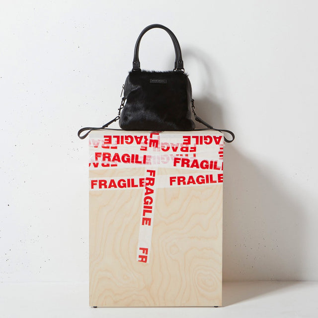 Last Mountains Bag Black Fur-Bags-Status Anxiety-UPTOWN LOCAL