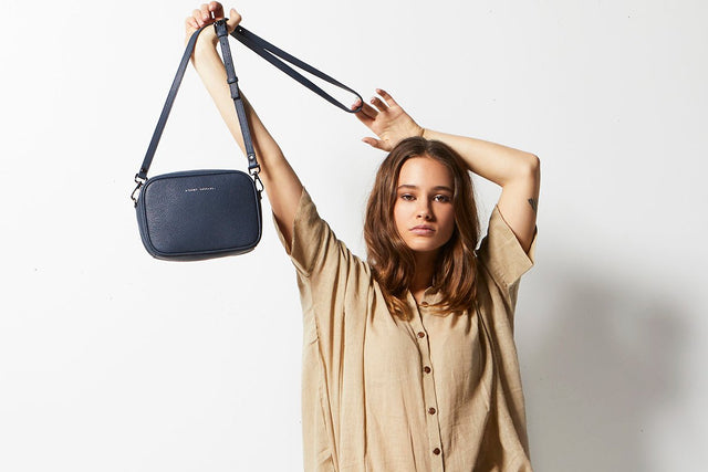 Plunder Bag Navy Blue-Bags-Status Anxiety-UPTOWN LOCAL