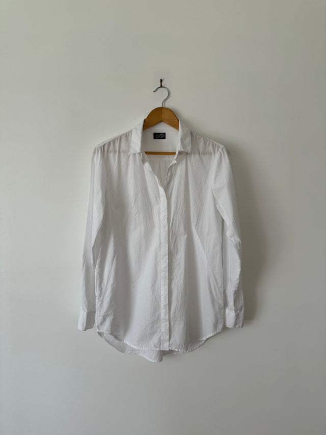 CHEAP MONDAY - OVERSIZED COTTON SHIRT - WHITE - S-Shirts-UPTOWN VINTAGE-UPTOWN LOCAL