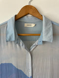 VANISHING ELEPHANT - VISCOSE GRAPHIC PRINT SHIRT - BLUE - 12-Shirts-UPTOWN VINTAGE-UPTOWN LOCAL