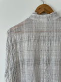 CATHERINE MURPHY - DETAILED SHIRT - WHITE / BLACK - 12-Shirts-UPTOWN VINTAGE-UPTOWN LOCAL
