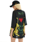 THE TALES - Crouching Tiger Football Jersey - Black-Shirts & Tops-The Tales-XS-UPTOWN LOCAL