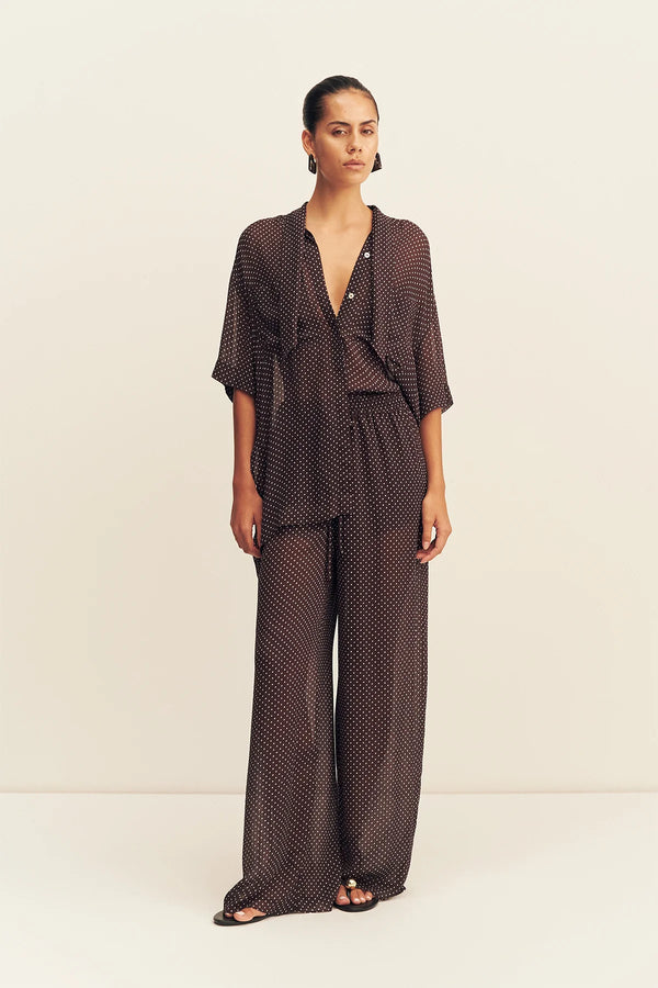 SHONA JOY - Maddox Drawstring Pant - Ristretto / Sky-Pants-Shona Joy-6-UPTOWN LOCAL