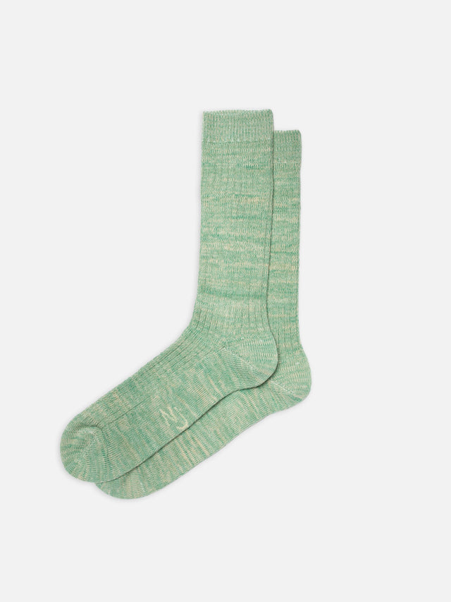 Nudie Jeans Rasmusson Men's Rib Sock Turquoise