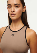 PE NATION - Restore Seamless Tank Fossil-Activewear-PE Nation-S-UPTOWN LOCAL