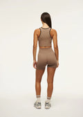 PE NATION - Restore Seamless 5” Bike Short - Fossil-Activewear-PE Nation-S-UPTOWN LOCAL