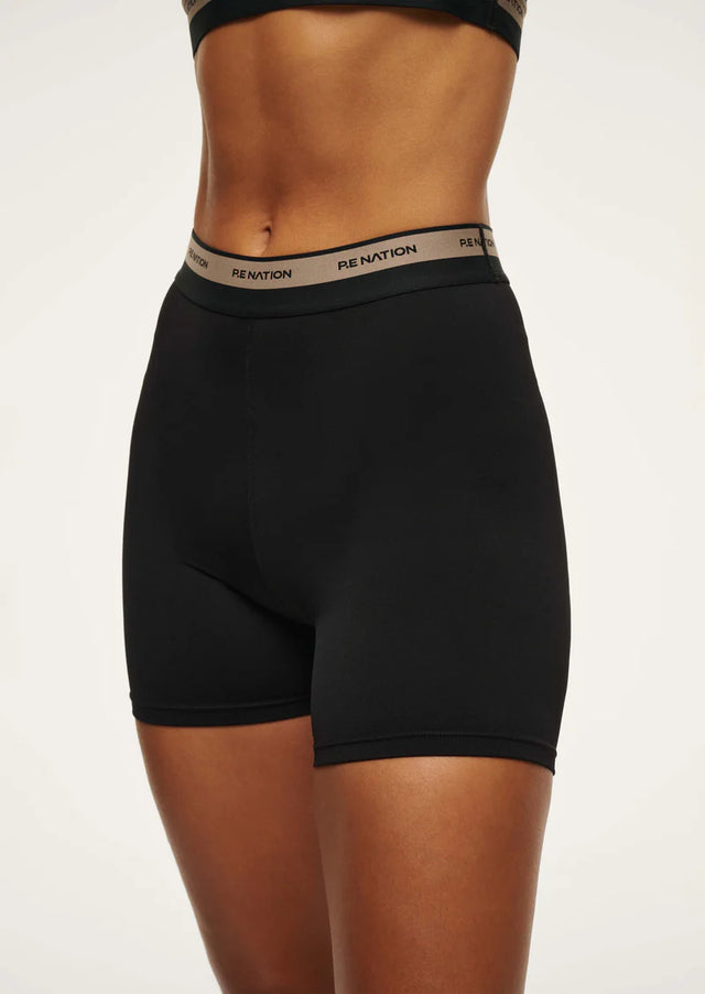 PE NATION - Avant 5" Bike Short Black-Activewear-PE Nation-S-UPTOWN LOCAL