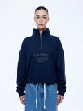 ENA PELLY - Kenzie 1/4 Zip Jumper - Navy-Jumpers-ENA PELLY-6-UPTOWN LOCAL