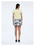 ENA PELLY - Lindy Mini Skirt - Zebra-Skirts-ENA PELL-24 / XS-UPTOWN LOCAL