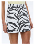 ENA PELLY - Lindy Mini Skirt - Zebra-Skirts-ENA PELL-24 / XS-UPTOWN LOCAL