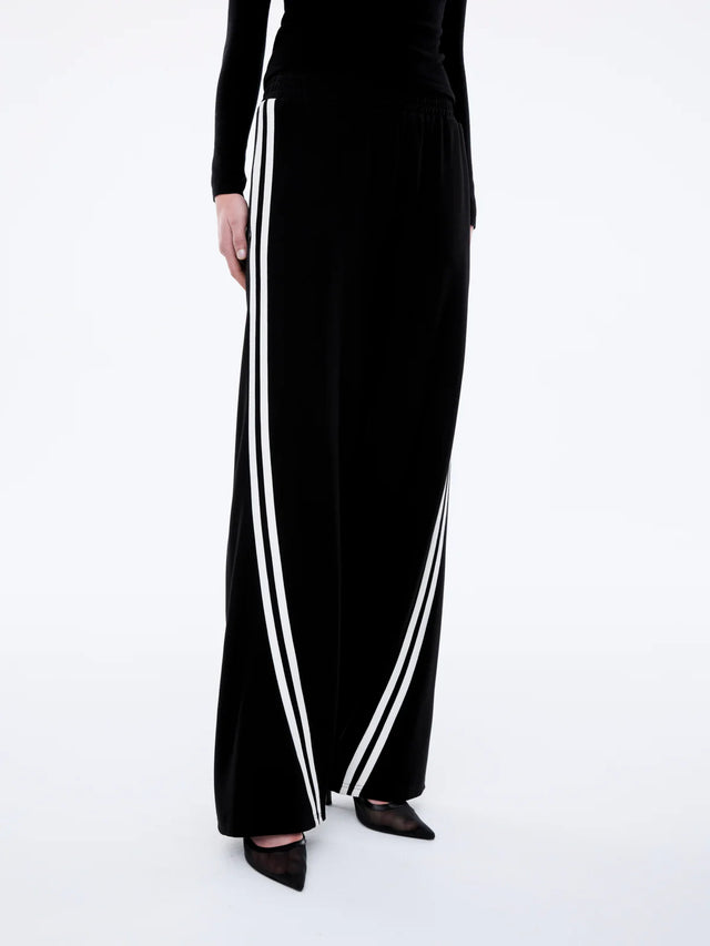 ENA PELLY - Valentina Stripe Pant - Black / Off White