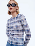 ENA PELLY - Daisy Long Sleeve - Faded Check-Shirts & Tops-ENA PELLY-6-UPTOWN LOCAL
