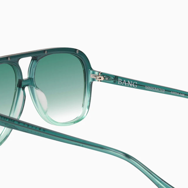 VALLEY - Bang Booie Green w. Gold Metal / Dark Green Gradient Lens-Sunglasses-Valley-UPTOWN LOCAL