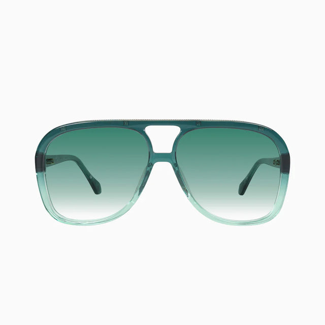 VALLEY - Bang Booie Green w. Gold Metal / Dark Green Gradient Lens-Sunglasses-Valley-UPTOWN LOCAL