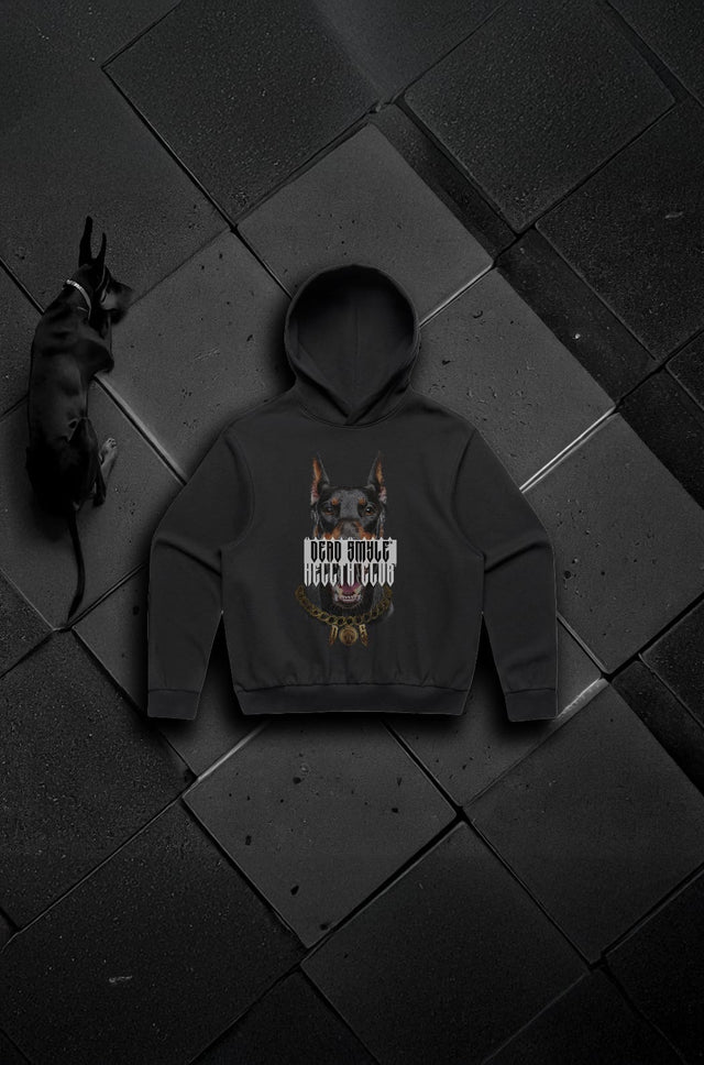 DEAD SMYLE - Doberman Hood - Nero-Sweaters-Dead Smyle-S-UPTOWN LOCAL