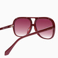 VALLEY - Bang Bang Burgundy w. Gold Metal / Rose Gradient Lens-Sunglasses-Valley-UPTOWN LOCAL