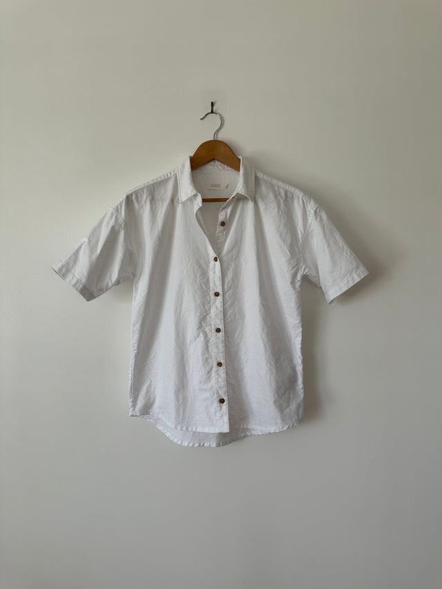 VANISHING ELEPHANT - S/S OXFORD SHIRT - WHITE - 10-Shirts-UPTOWN VINTAGE-UPTOWN LOCAL