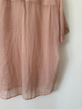 BLANCA - SEMI SHEER S/S SHIRT - ONE SIZE - SOFT PINK-Shirts-UPTOWN VINTAGE-UPTOWN LOCAL