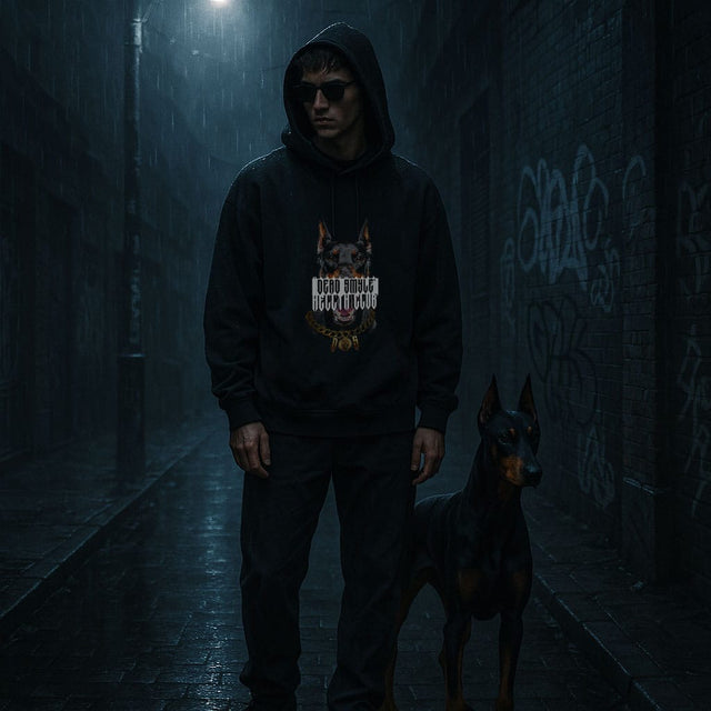 DEAD SMYLE - Doberman Hood - Nero-Sweaters-Dead Smyle-S-UPTOWN LOCAL
