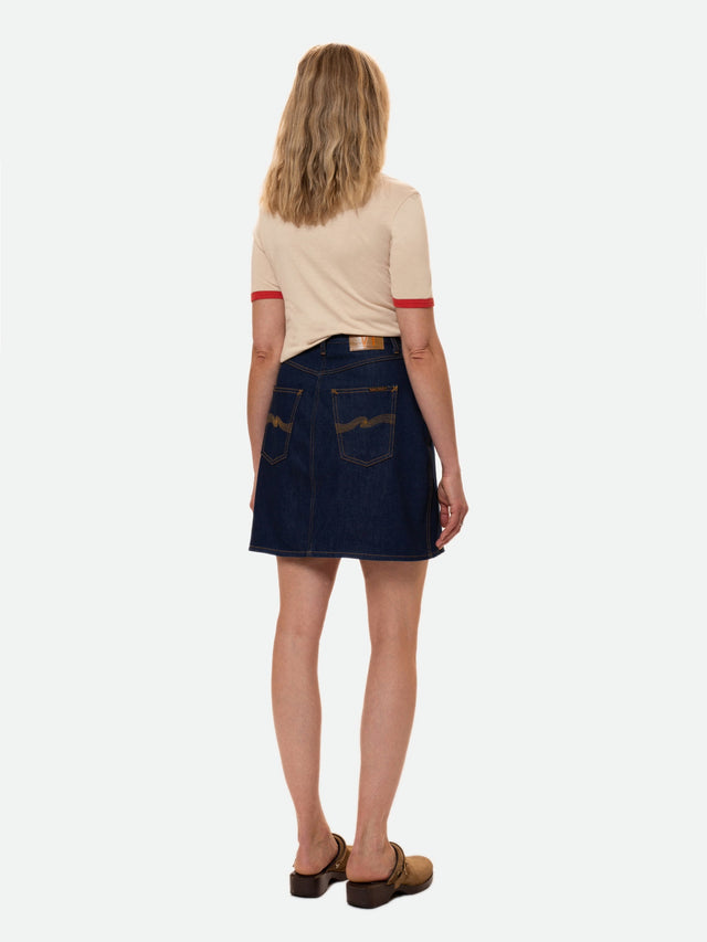Molly Skirt - 70’s Blue-Denim-Nudie Jeans-XS-UPTOWN LOCAL