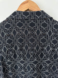 BLANCA - DETAIL PATTERN SHIRT - DK NAVY - XS/S-Shirts-UPTOWN VINTAGE-UPTOWN LOCAL