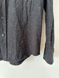 SATURDAYS NYC - COTTON SHIRT - BLACK - S-Shirts-UPTOWN VINTAGE-UPTOWN LOCAL