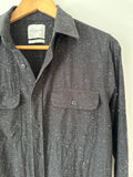 SATURDAYS NYC - COTTON SHIRT - BLACK - S-Shirts-UPTOWN VINTAGE-UPTOWN LOCAL
