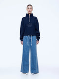 ENA PELLY - Kenzie 1/4 Zip Jumper - Navy-Jumpers-ENA PELLY-6-UPTOWN LOCAL