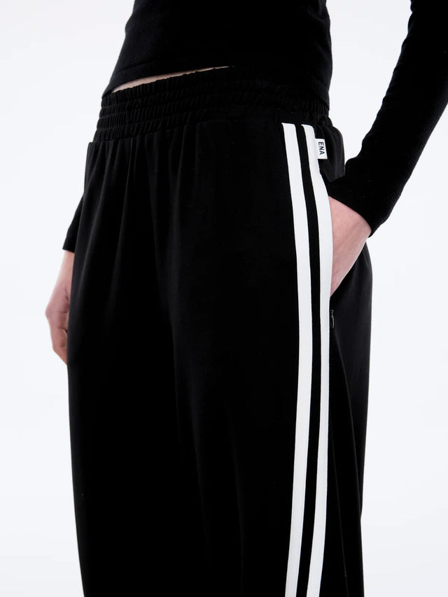ENA PELLY - Valentina Stripe Pant - Black / Off White