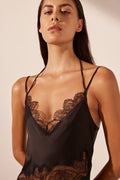 SHONA JOY - Jamila Lace Panelled Maxi Dress Black-Dresses-Shona Joy-6-UPTOWN LOCAL