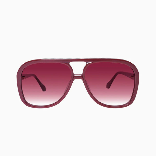 VALLEY - Bang Burgundy w. Gold Metal / Rose Gradient Lens-Sunglasses-Valley-UPTOWN LOCAL