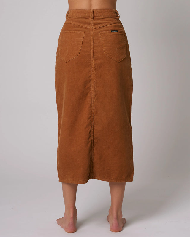 Chicago Skirt - Tan Cord-Skirts-Rolla's-24-UPTOWN LOCAL