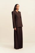 SHONA JOY - Asher Hourglass Double Breasted Blazer - Ristretto-Blazer-Shona Joy-6-UPTOWN LOCAL