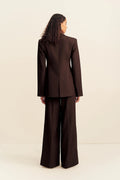 SHONA JOY - Asher Hourglass Double Breasted Blazer - Ristretto-Blazer-Shona Joy-6-UPTOWN LOCAL