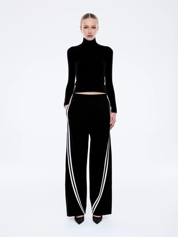 ENA PELLY - Valentina Stripe Pant - Black / Off White-Pants-ENA PELLY-6-UPTOWN LOCAL