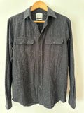 SATURDAYS NYC - COTTON SHIRT - BLACK - S-Shirts-UPTOWN VINTAGE-UPTOWN LOCAL