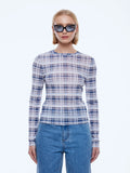 ENA PELLY - Daisy Long Sleeve - Faded Check-Shirts & Tops-ENA PELLY-6-UPTOWN LOCAL